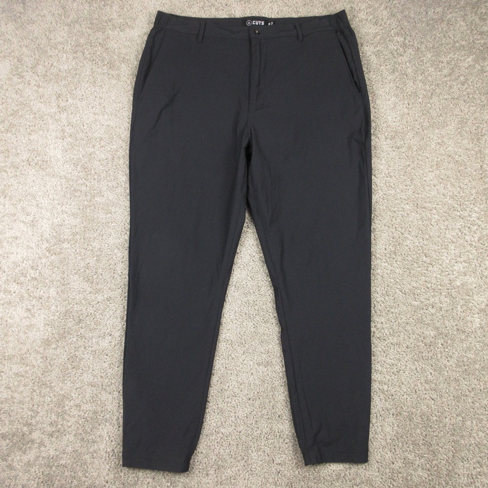 Cuts Clothing Pants Mens 2XL Black Performance Tapered Golf Joggers Stretch